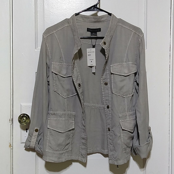 NWT Sanctuary 'Smoke Haze' Safari Cargo Utility Jacket SALE PRICE THRU Sun. OnLy - Picture 4 of 16
